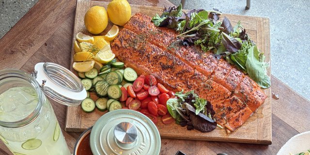Whole BBQ Salmon