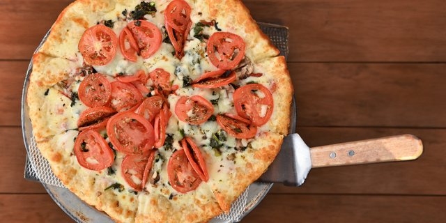 Tuscan Vegetarian Thin-Crust Pizza