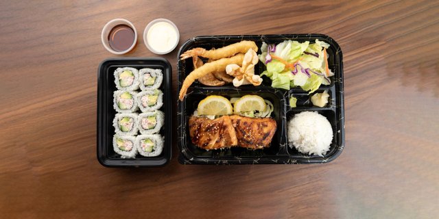 Salmon Teriyaki Bento Box
