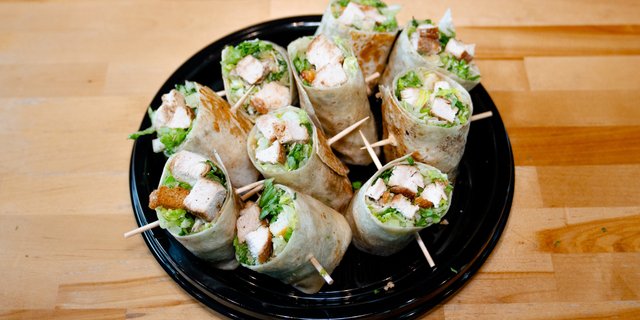 Chicken Caesar Wrap Platter