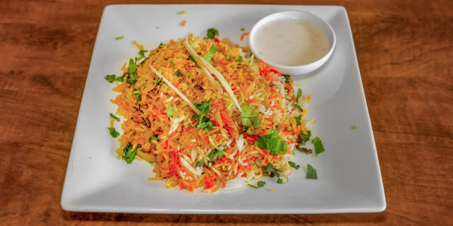 Vegetable Biryani Tray