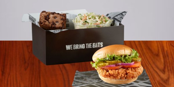 Crispy Chicken Sandwich w/ Salad