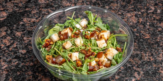Arugula Dates Candied Walnuts