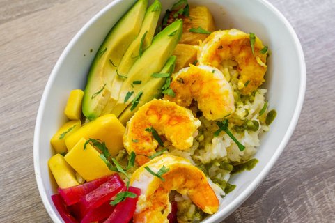 Tropical Shrimp Bowl