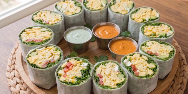 Healthy Egg Wrap Platter