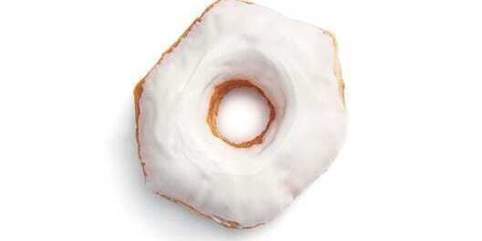 White Iced Donut