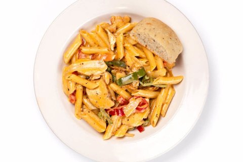 Buffet Roasted Chicken Penne Pasta w/ Salad