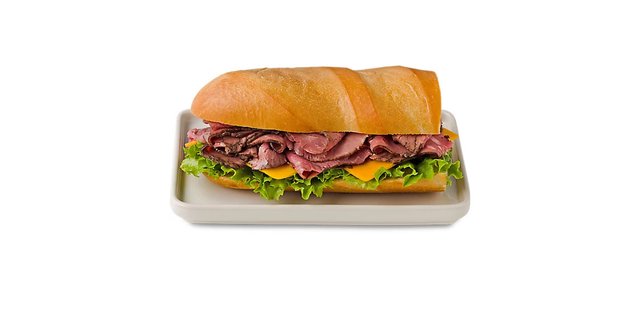 Roast Beef & Cheddar Cheese Sandwich
