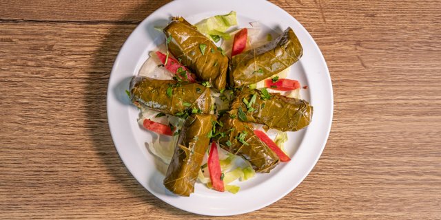 Dozen Dolmas (Grape Leaves)
