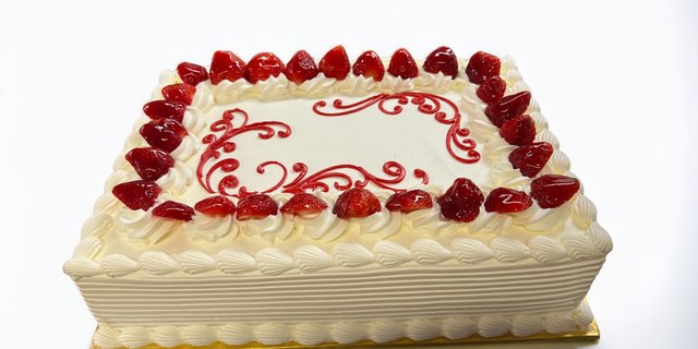 Strawberry Whipped Cream Sheet Cake