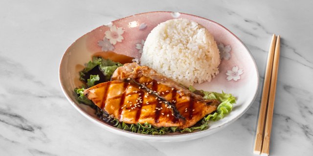 Salmon Teriyaki Don