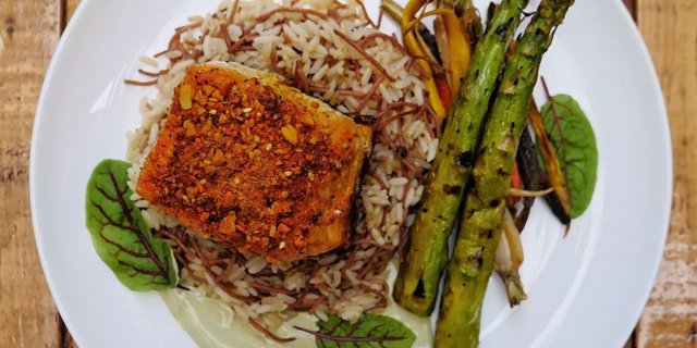 Dukka Crusted Salmon