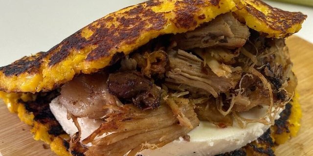 Pork Cachapas