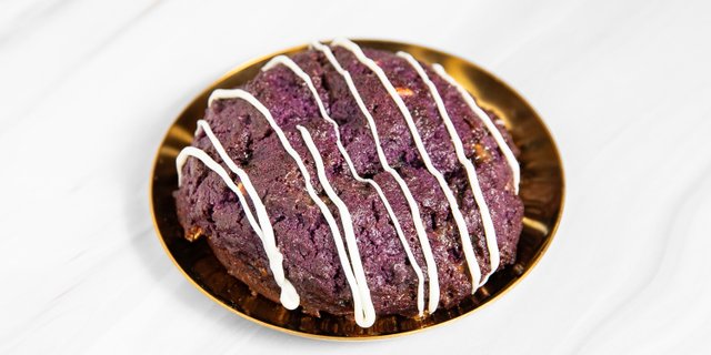 Ube White Chocolate Cookie