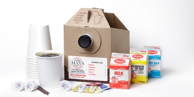 Box of Pierce Bros. Coffee