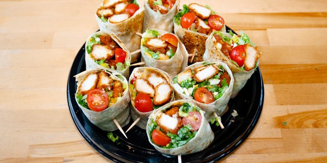 Buffalo Chicken Wrap Platter