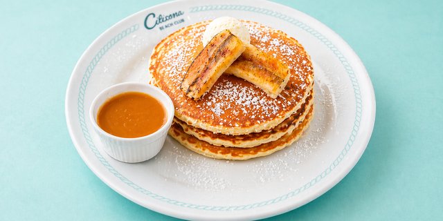 Banana & Butterscotch Pancakes