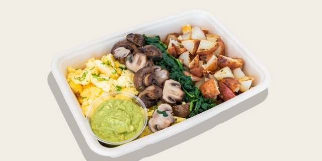 Hearty Breakfast Plate w/ Mushrooms