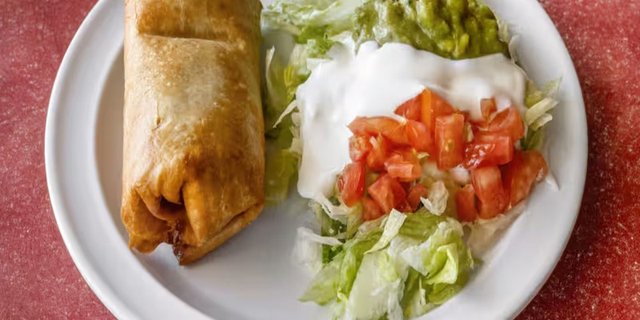 Shrimp Chimichanga Platter