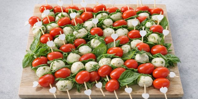 Caprese Skewers w/ Balsamic Vinegar Glaze
