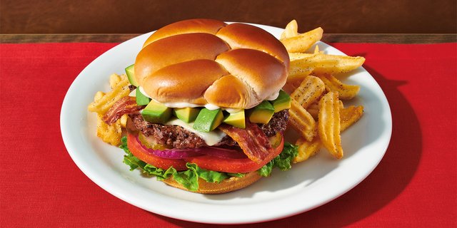 Bacon Avocado Cheeseburger