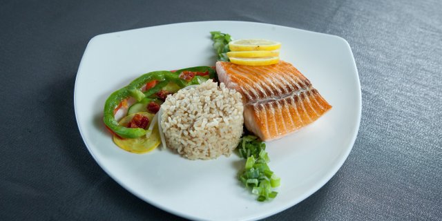 Pan-Seared Salmon Entree