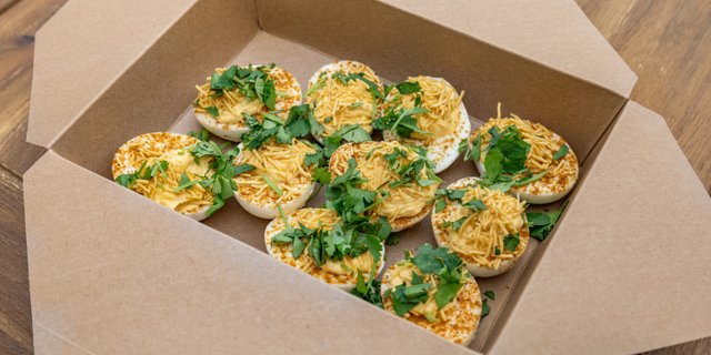 South Indian Deviled Eggs