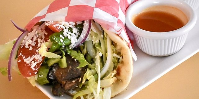 Lamb Souvlaki Pita