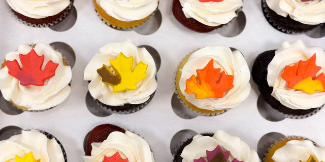 Leaves Cupcake Gift Box