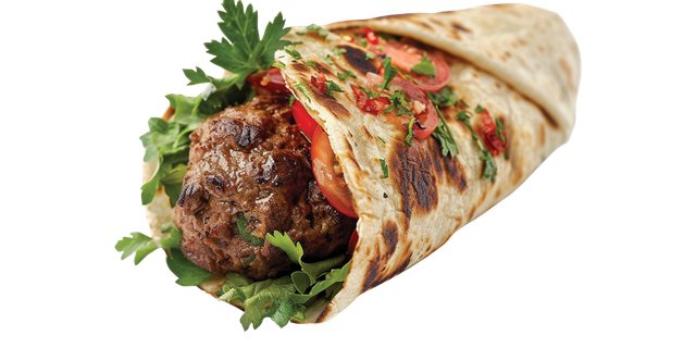 Turkish Kofte Wrap
