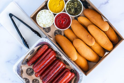 Build-Your-Own Hot Dog Bar