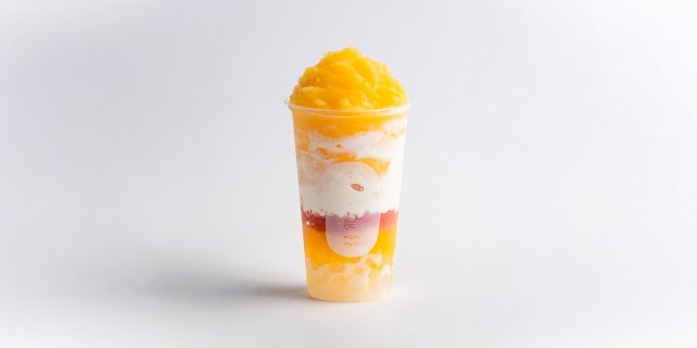 Grapefruit Cheese Foam Mango Smoothie
