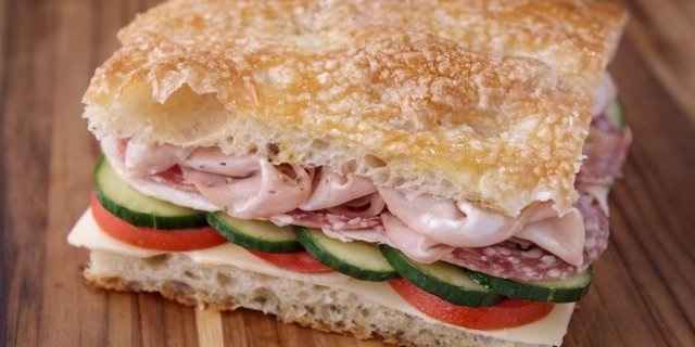 Italian Focaccia Sandwiches
