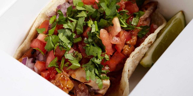 Spicy, Sweet & Sour Chicken Taco