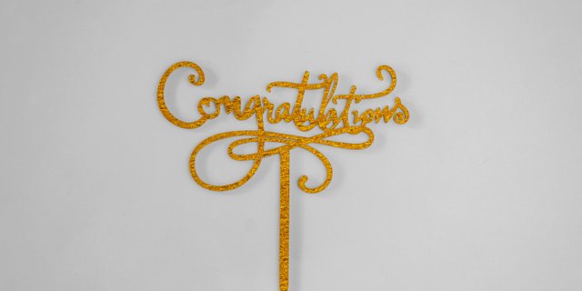 'Congratulations' Topper