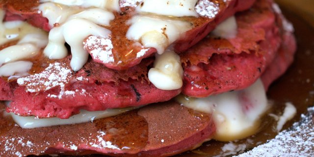 Red Velvet Pancakes