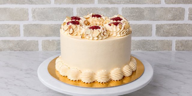 Almond Poppy Seed Raspberry 6'' Cake