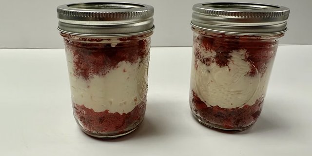 Red Velvet Cake Jar