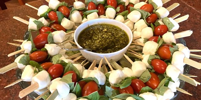 Mini Caprese Skewers