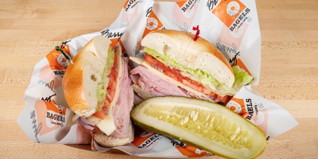 Classic Ham & Swiss Bagel Sandwiches