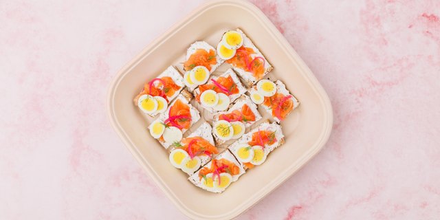 Smoked Salmon & Egg Toast Platter