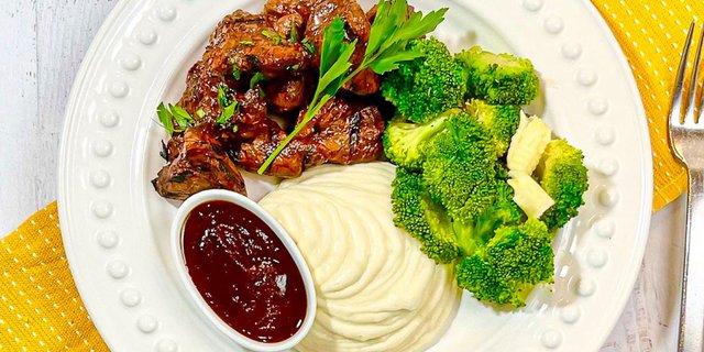 Grilled Steak Tips Buffet