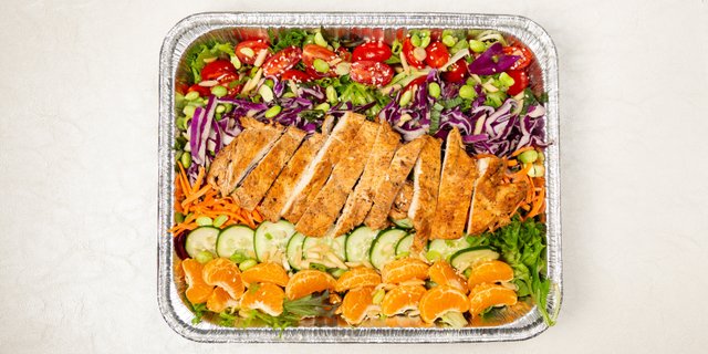Family Style Thai Almond Salad