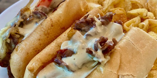 Philly Style Pit Beef Sandwich