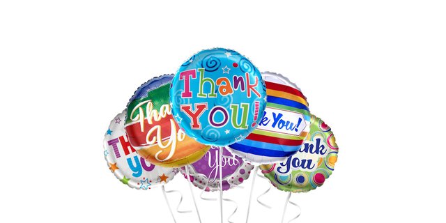 "Thank You" Foil Balloons