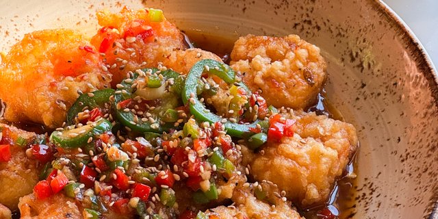 Spicy Garlic & Sour Fried Shrimp