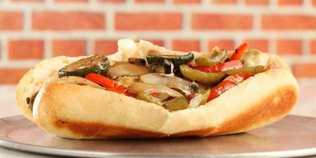 The Hot Veggie Sandwich