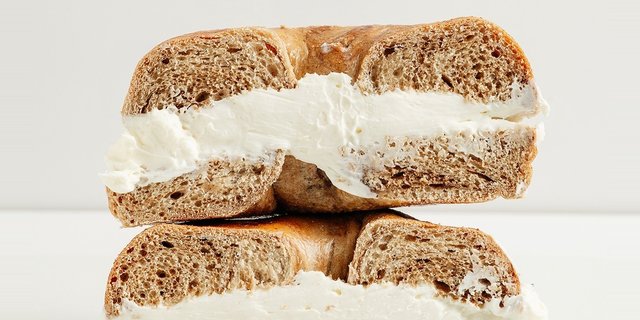 Plain Cream Cheese Bagel