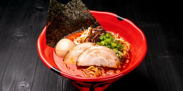 Premium Tonkotsu Red Bowl