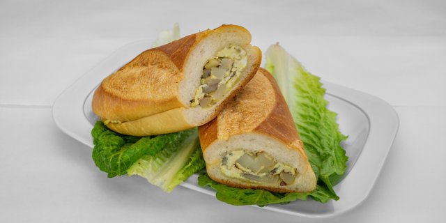 Potato & Eggs Sandwich